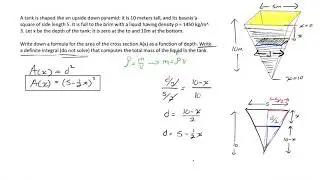 The Inverted Pyramid as an Application of Integration | Calculus II