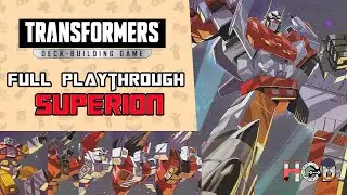 Clash of the Combiners SUPERION | Full Playthrough | Transformers Deck Building Game
