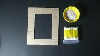 Beautiful photo frame with Rice And Earbuds। Easy photo frame making at Home। 