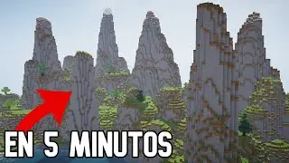 CÓMO CONSTRUIR MONTAÑAS INCREÍBLES en Minecraft