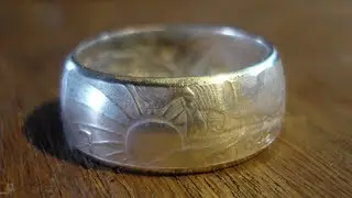 Curling the Edges of a Coin Ring without a Ring Press
