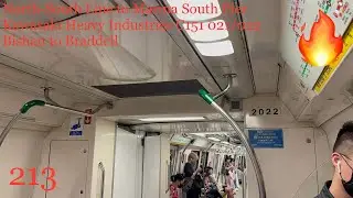 [behind 335/336] SMRT (NSL) Ride on C151 set 021/022 from Bishan NS17/CC15 to Braddell NS18