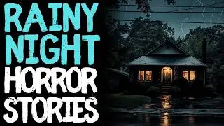 True Rainy Night Scary Horror Stories for Sleep | Black Screen With Rain Sounds