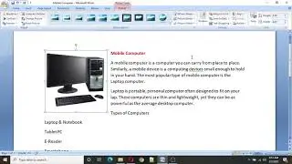 Inserting Picture from file and Insert clip art in MS-Word 2007