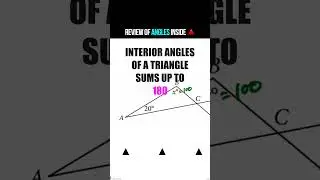 Review of Angles Triangles and Vertical Angles