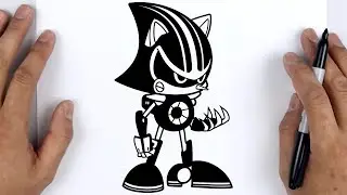 HOW TO DRAW METAL SONIC 3.0 | Sonic Speed Simulator - Easy Step By Step Drawing