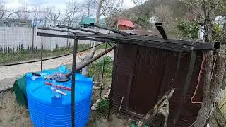 Каркас бани из металла бани. Крыша.Предбанник.Часть 2.