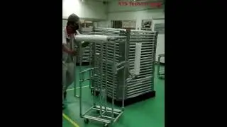 Wrap machine karakuri system with manual wrap and pack for string wrap for production and warehouse