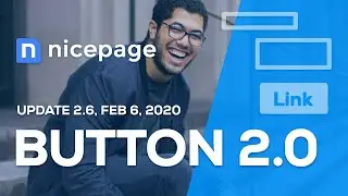 Nicepage 2.6 - Button 2.0, Header and Footer Editing in WordPress and Joomla