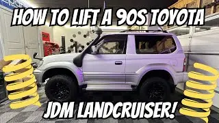 lift kit install guide JDM Prado kzj90 kzj95, Hilux Surf and 3rd gen 4Runner!