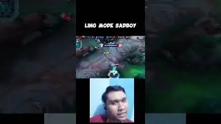 ini sih asli Ling Mode Sadboy + habis pakek sabun🤔 #mobilelegends #mlbb #shorts