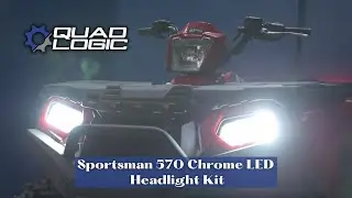 Sportsman 570 Chrome LED Headlight Kit Upgrade