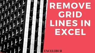 Remove Grid Lines in Excel