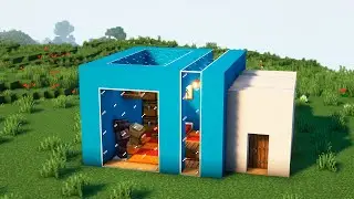 Начальный хай-тек дом в MINECRAFT