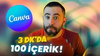 Canva ve ChatGPT kullanarak 100 Reels Videosu Hazırlamak! 🤩 | Canva Yapay Zeka Dersleri 2024