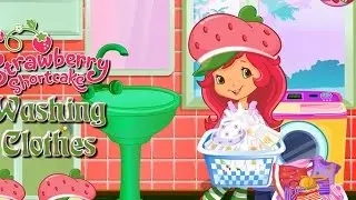 NEW Игры для детей—Disney Шарлотта земляничка стирка—Мультик Онлайн Видео Игры для девочек