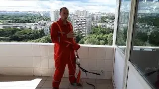 Установка пожарной канатно-спусковой системы спасения 