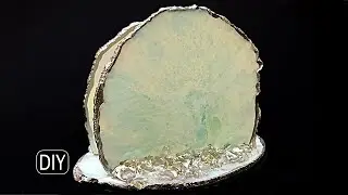 BRAIN EFFECT in epoxy. Napkin holder from imitation of slices.