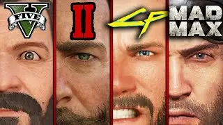 CRAZY DETAILS! | GTA5 vs. RDR2 vs. Cyberpunk2077 vs. MadMax