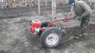 Как не нужно Пахать Мотоблоком - тяжелая вспашка 2019