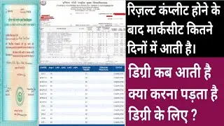 IGNOU result complete marksheet and degree kab aate hai