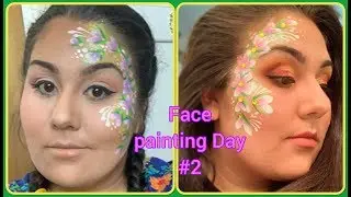 Face Painting Series Week Day#2 | Double Dipped Flowers