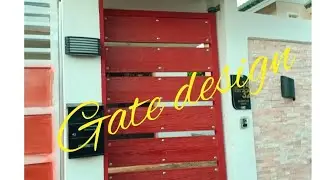 Steel Gate and fence | Wood planks