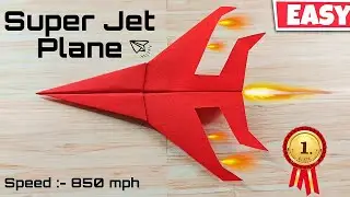 How To Make A Super Jet Plane [Easy]