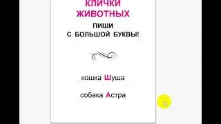 Русский язык  Подготовка к школе  Имена собственные