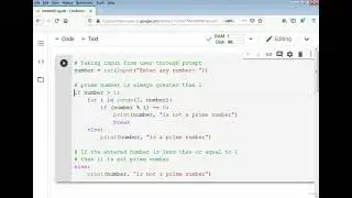 Printing of prime number in python using function