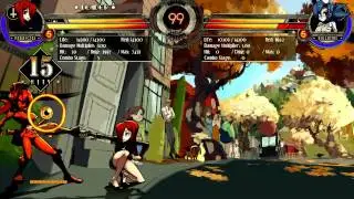 Skullgirls Parasoul Tear Shot Loop