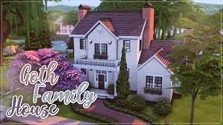 Дом Семьи Гот🖤│Строительство│Goth Family House│SpeedBuild│NO CC [The Sims 4]