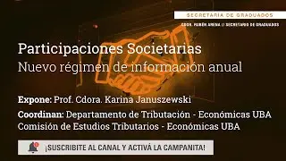 Participaciones Societarias. Nuevo Régimen de Información Anual