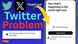 Twitter something isn't right please try again later problem solve// fixed twitter problem