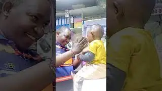 Dad special moment with the kid