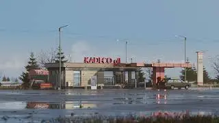 Gas Station. Анимация движения камеры