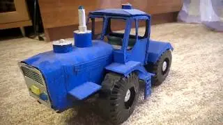 Трактор Т-150 из картона