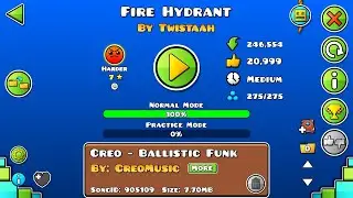 [Geometry Dash] Fire Hydrant (Harder ☆7) by Twistaah [1 Coin]