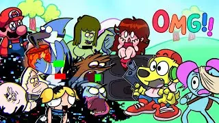 Friday Night Funkin vs LEARNING WITH PIBBY (Regular Show, Mario, Spongebob, Bubbles) FNF Mods 118