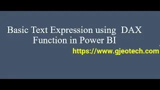 Text Expression using DAX function