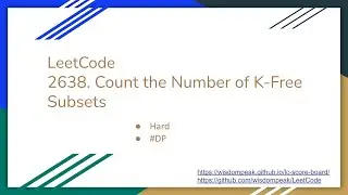 【每日一题】LeetCode 2638. Count the Number of K-Free Subsets
