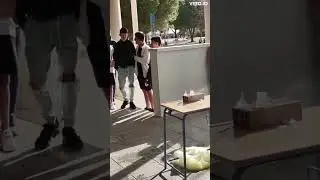 Experimento química de fuego y humo, cristales rotos, clorato potásico con azúcar polvora #shorts