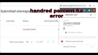 Google search consola error [ couldn't fetch ] 10 seconds will be fixed