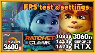 Ratchet & Clank Rift Apart PC - Ryzen 5 3600 & RTX 3060 Ti - FPS Test and Settings