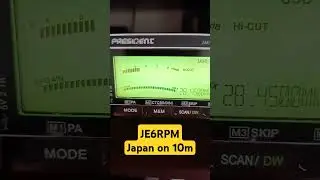 JE6RPM - Japan - Heard on 10m #hamradio #cbradio President George II