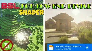 bsl shaders minecraft pe no lag || bsl shader mcpe || bsl shaders minecraft 1.17 android