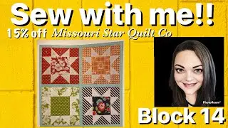 Sew with me! Shine on Sampler by Bonnie & Camille + 15% off MSQC - Block 14 -   Evening Star