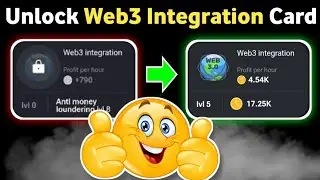 How to unlock Web3 Integration card hamster kombat | Unlock daily combo card Web3 Integration