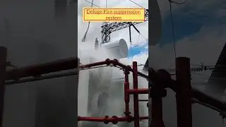 Deluge Fire Suppression system for Power Transformer #fire #protection #transformer