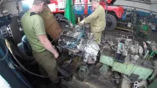 Запуск двигателя ЗИЛ 131 на стенде